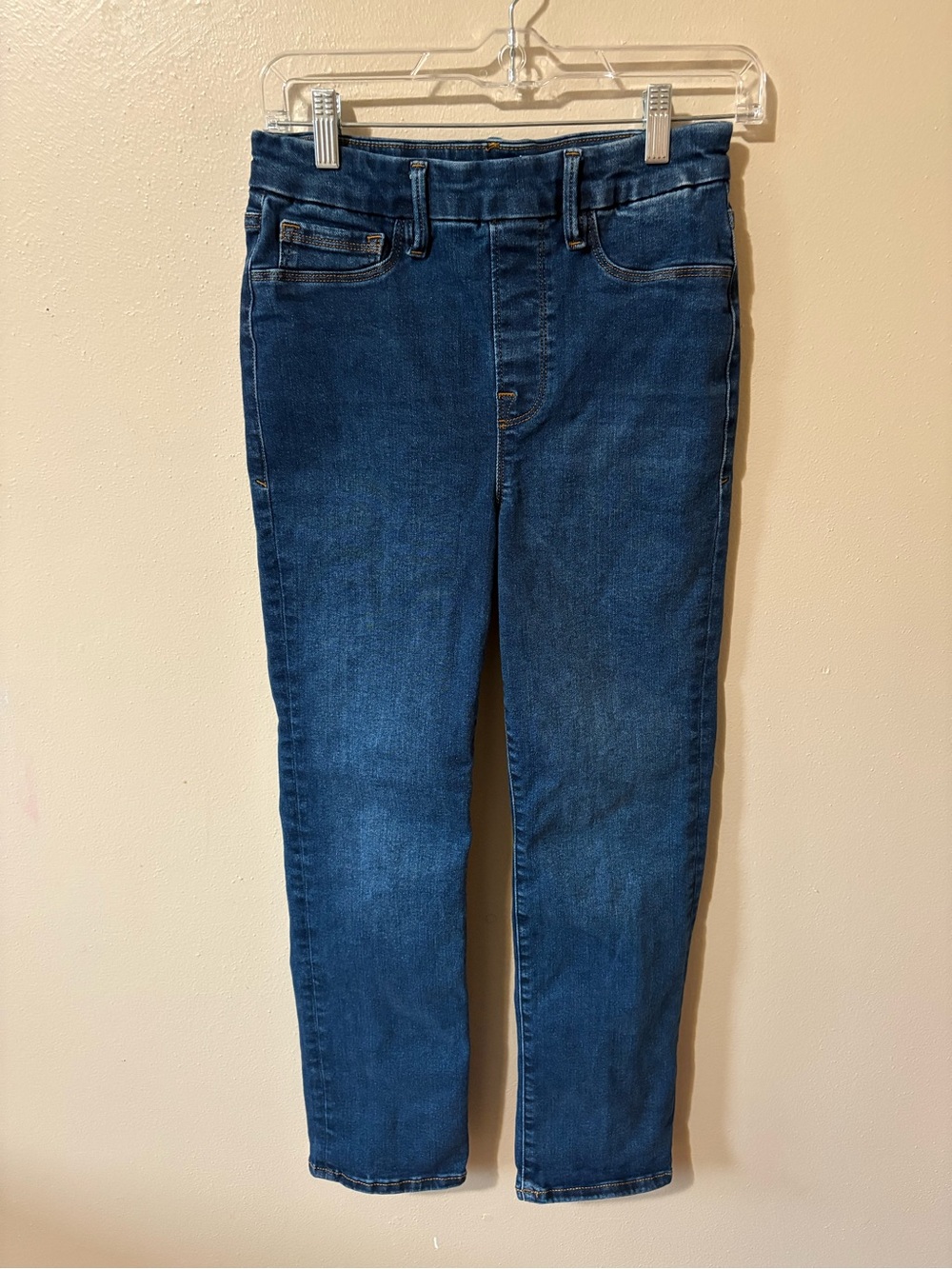 Good American Pull On Straight Jeans Womens size small